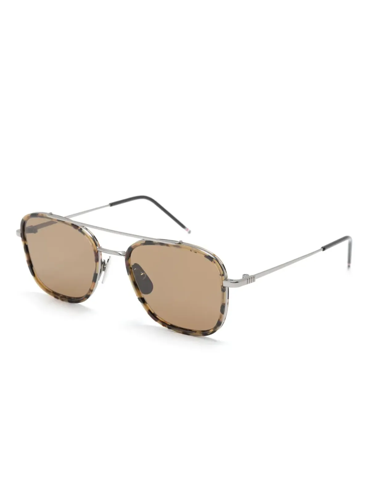 Thom Browne Eyewear navigator-frame sunglasses - Silver - 画像2