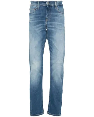 Calvin Klein Jeans フェード加工スリムフィットデニムジーンズ ブルー - サムネイル1