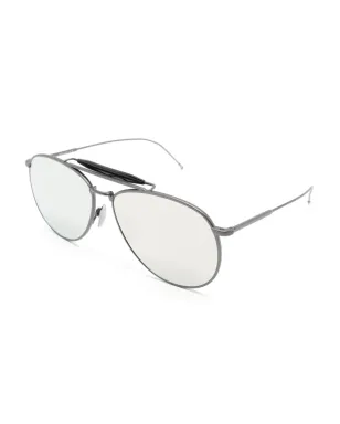 Thom Browne Eyewear パイロットフレームミラーサングラス - サムネイル2