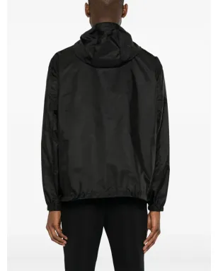 Prada Re-Nylon フード付きジャケット ブラック - サムネイル4