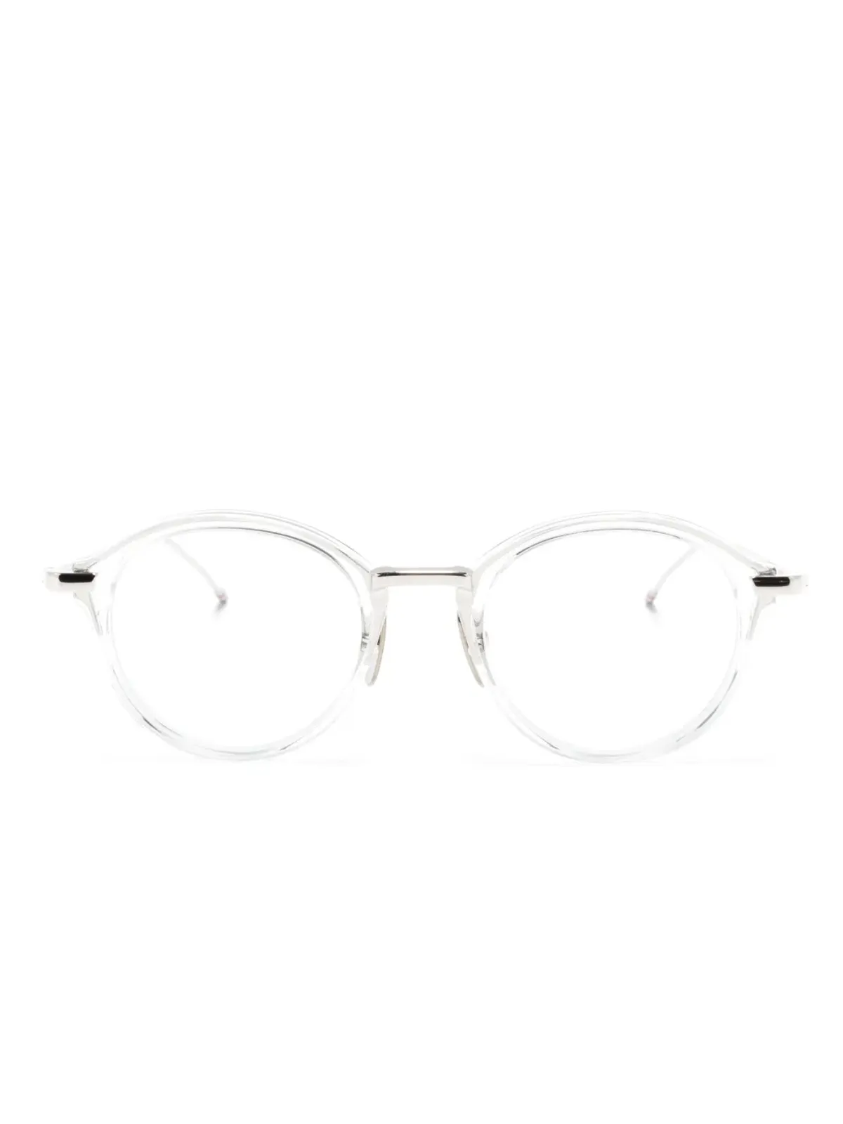 Thom Browne Eyewear 透明な丸型フレーム眼鏡 - 画像1