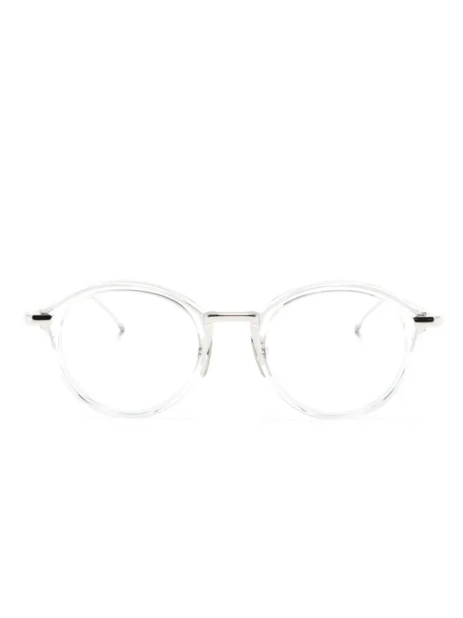 Thom Browne Eyewear Thom Browne Eyewear 透明な丸型フレーム眼鏡の商品画像