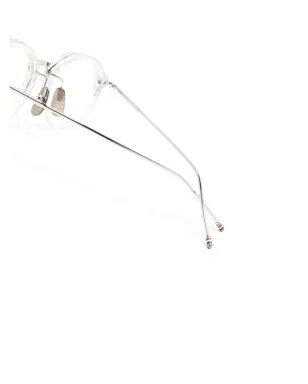 Thom Browne Eyewear 透明な丸型フレーム眼鏡 - サムネイル3