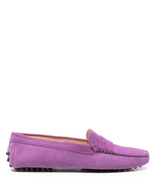 Tod's スエード ペニーローファー - パープル - サムネイル1