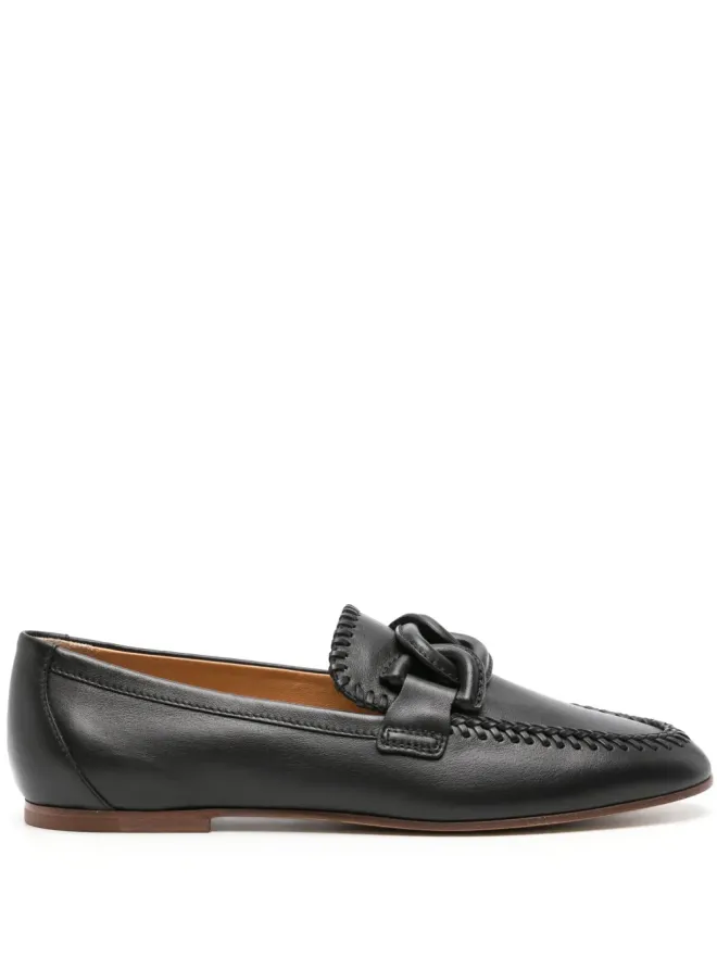 Tod's Tod's チェーンリンク レザー ローファー - ブラックの商品画像