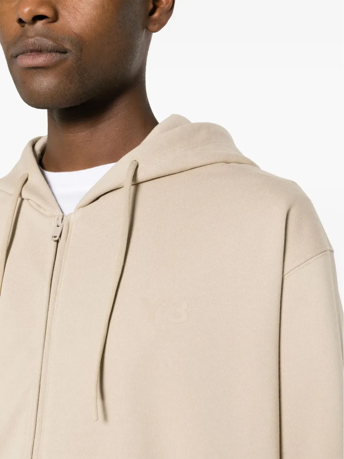 Y-3 ロゴプリント ジップアップ フーディ - 画像5