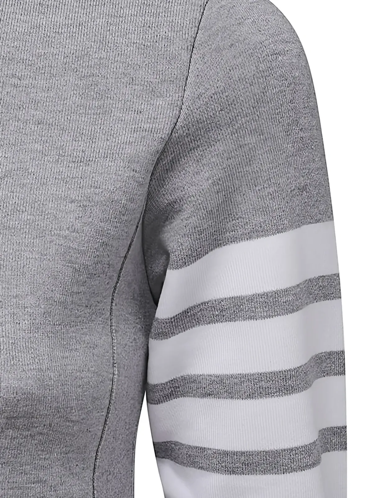 Thom Browne ループバック4バー スウェットシャツ グレー - 画像3