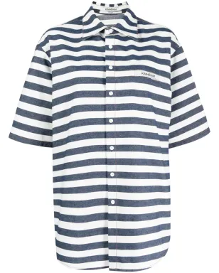 Kimhekim striped cotton shirt - Blue - サムネイル1
