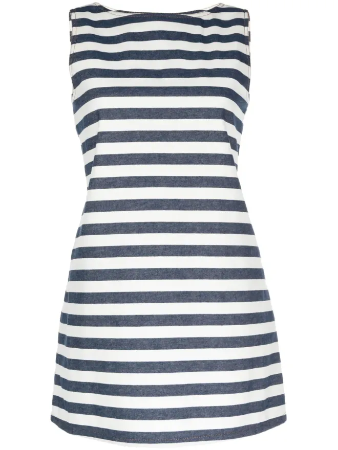 KIMHĒKIM Kimhekim ノースリーブストライプコットンドレスの商品画像