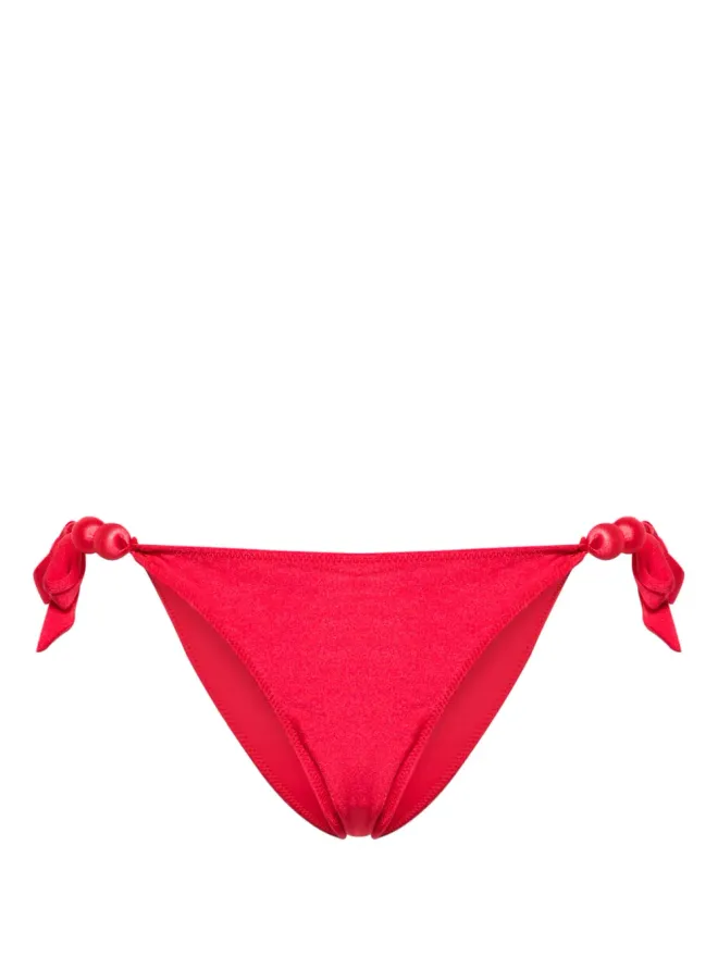 Cult Gaia Cult Gaia Euphrasia ビーズ付きビキニボトムス - レッドの商品画像