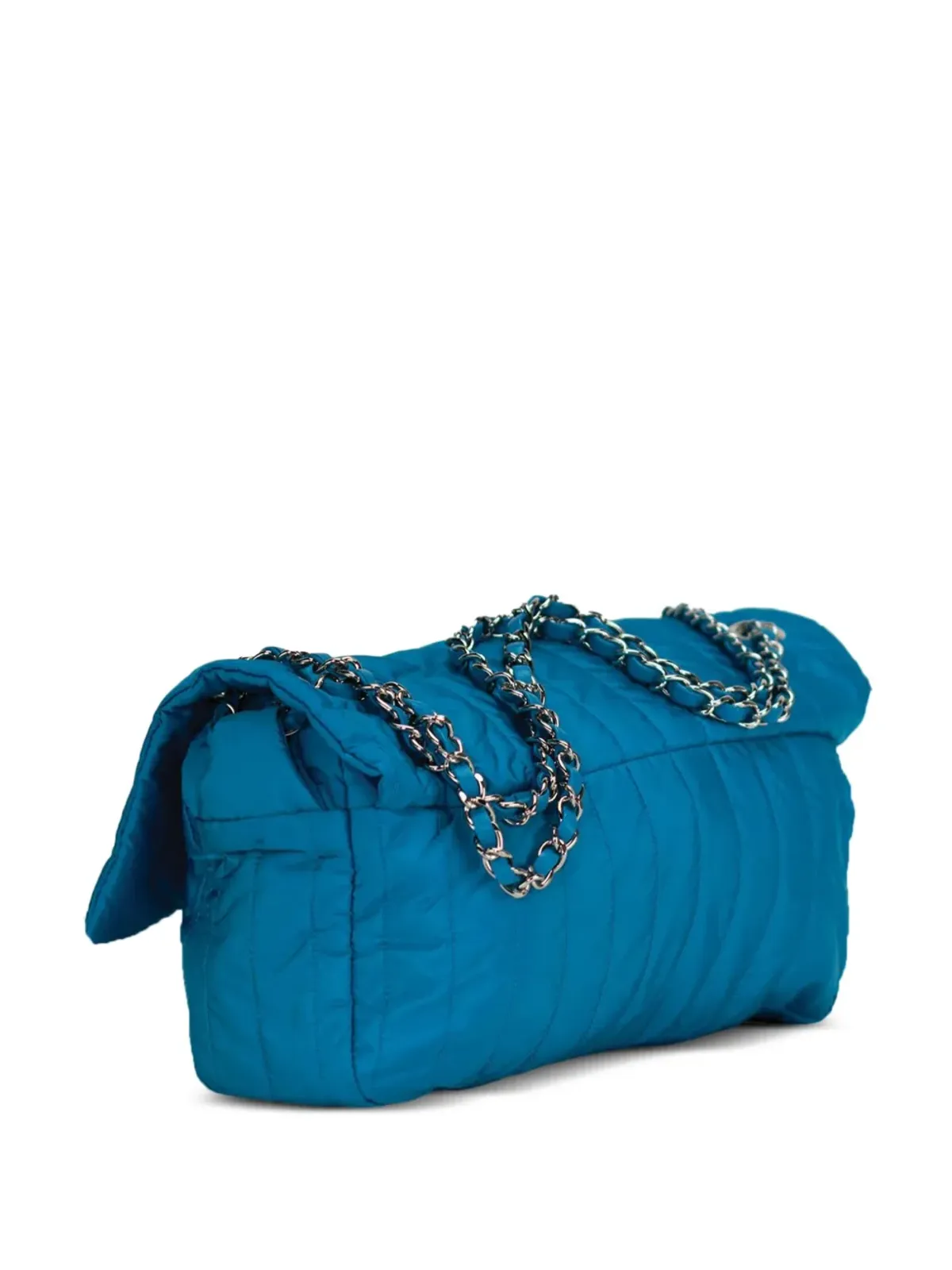 CHANEL ビンテージ 2012 クラシックフラップ キルティング ショルダーバッグ ブルー - 画像2