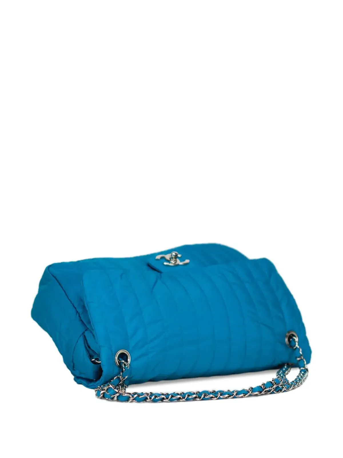 CHANEL ビンテージ 2012 クラシックフラップ キルティング ショルダーバッグ ブルー - 画像3