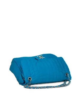CHANEL ビンテージ 2012 クラシックフラップ キルティング ショルダーバッグ ブルー - サムネイル3