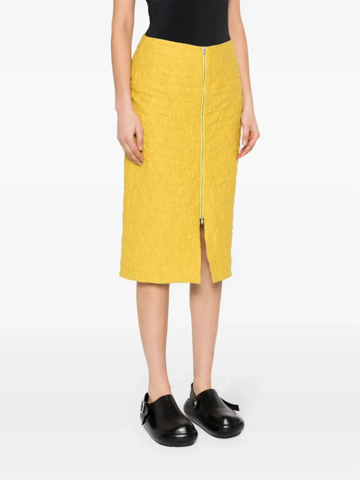 Jil Sander クローケ ミディスカート - グリーン - 画像3