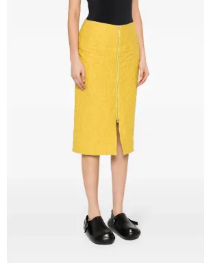 Jil Sander クローケ ミディスカート - グリーン - サムネイル3