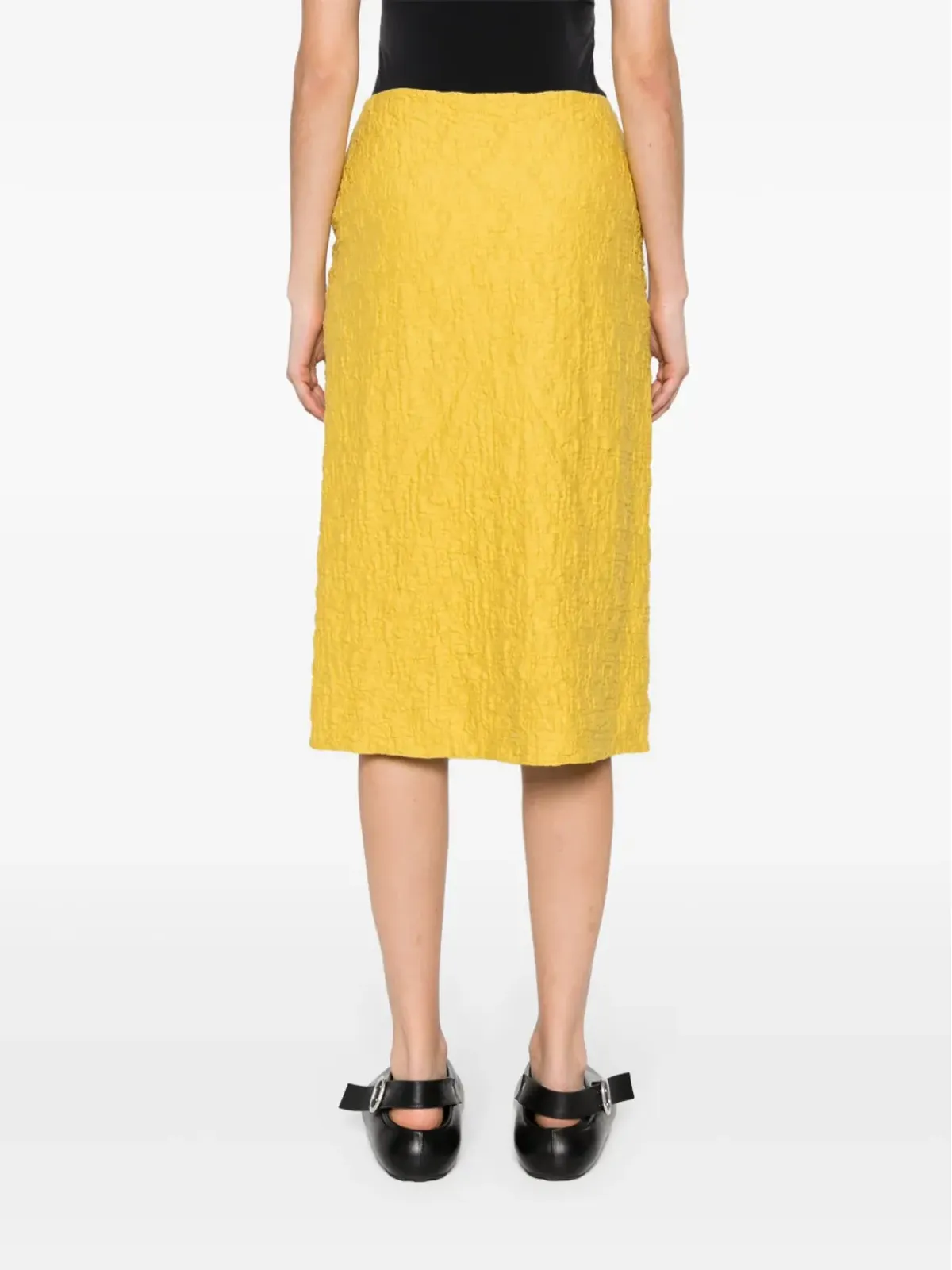 Jil Sander クローケ ミディスカート - グリーン - 画像4