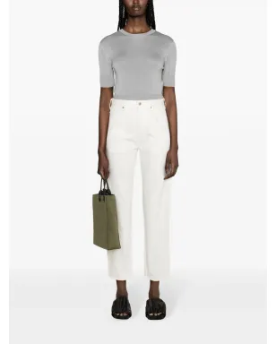 Jil Sander ミッドライズ・ストレートジーンズ - ホワイト - サムネイル2