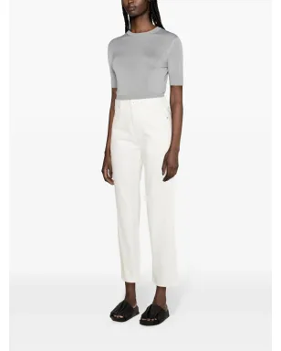 Jil Sander ミッドライズ・ストレートジーンズ - ホワイト - サムネイル3