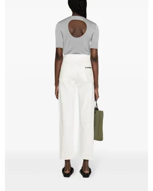 Jil Sander ミッドライズ・ストレートジーンズ - ホワイト - サムネイル4