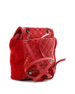CHANEL ビンテージ 2015 パリ＝ザルツブルク シアリング バックパック 赤 - サムネイル2