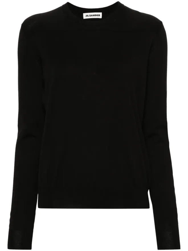 Jil Sander Jil Sander リブ編みコットンジャンパー - ブラックの商品画像