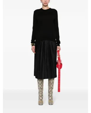 Jil Sander リブ編みコットンジャンパー - ブラック - サムネイル2