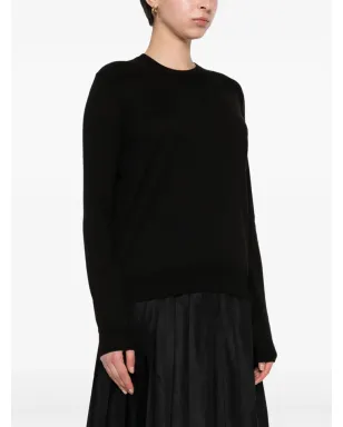 Jil Sander リブ編みコットンジャンパー - ブラック - サムネイル3