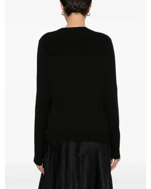 Jil Sander リブ編みコットンジャンパー - ブラック - サムネイル4