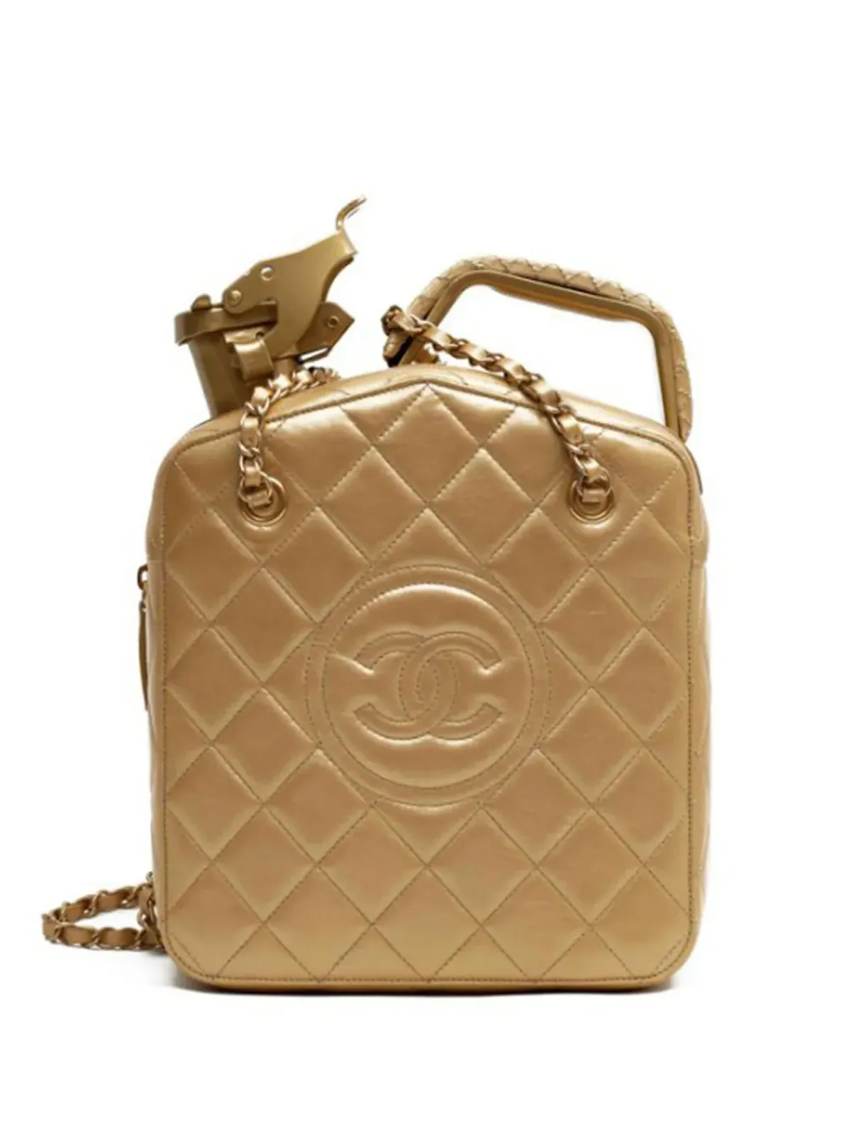 CHANEL ビンテージ 2015 Paris Dubai ハンドバッグ ゴールド - 画像1