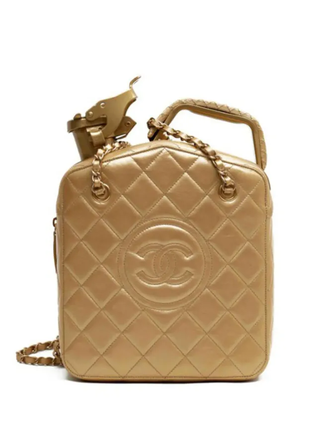 CHANEL Pre-Owned CHANEL ビンテージ 2015 Paris Dubai ハンドバッグ ゴールドの商品画像