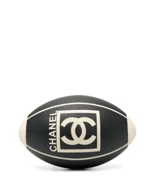 CHANEL ビンテージ 2007 ロゴプリント ラグビーボール ブラック - サムネイル2