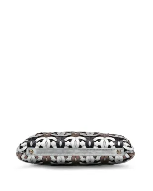 CHANEL ビンテージ 2008年 ランウェイ CCロゴ メタリック クラッチバッグ - シルバー - サムネイル4