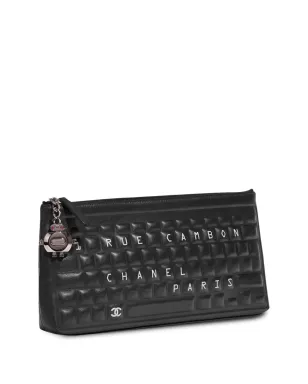 CHANEL ビンテージ 2017年 アイコニック ノベルティ キーボードクラッチバッグ - ブラック - サムネイル3