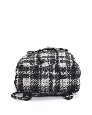 CHANEL Pre-Owned ビンテージ CCターンロック ツイード バックパック ブラック - サムネイル5