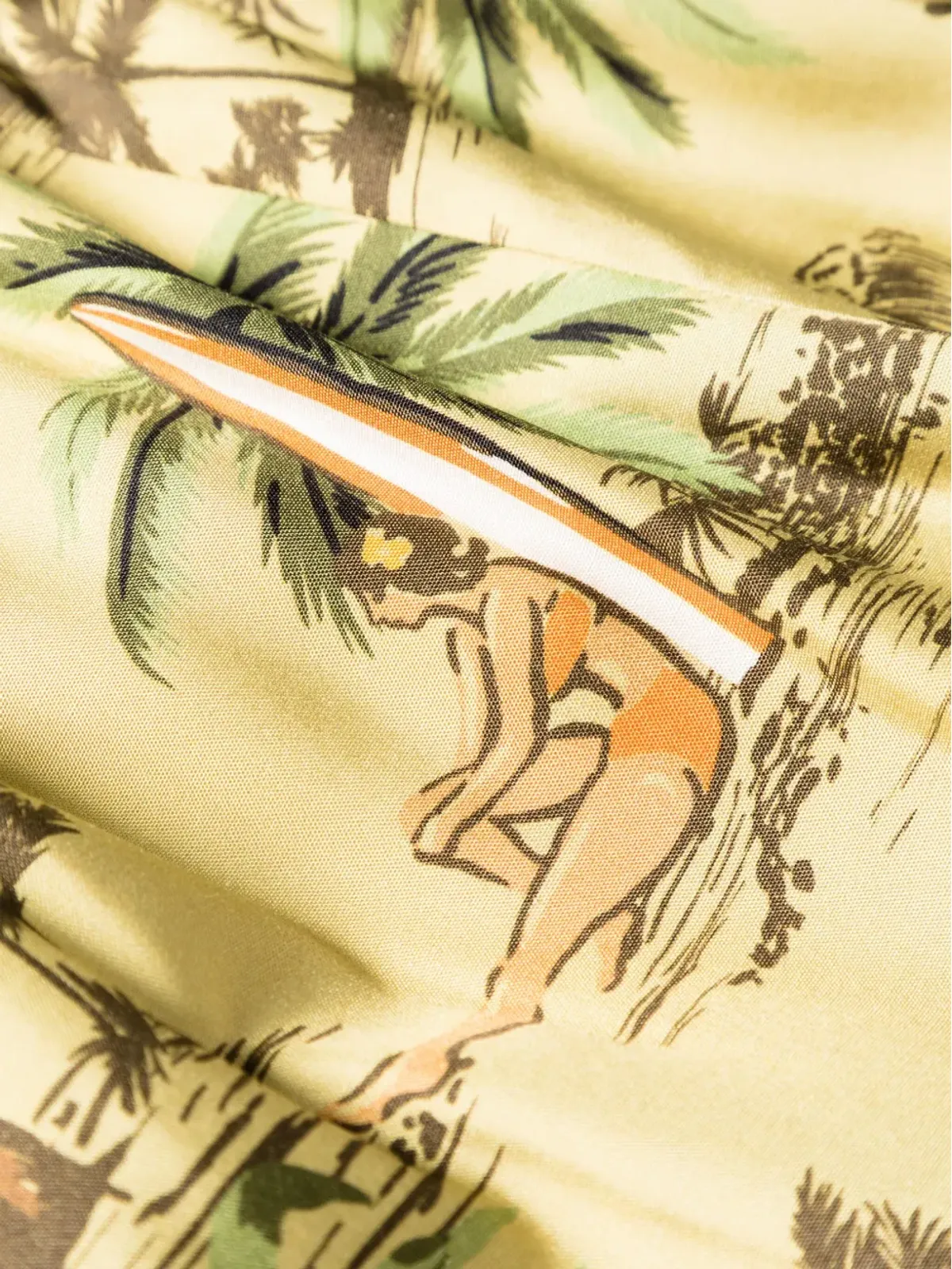 Miu Miu ハワイ風パームツリー柄パジャマショーツ - 画像3