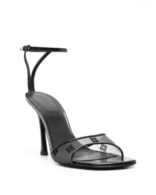 Givenchy ステッチ 95mm サンダル - ブラック - サムネイル2