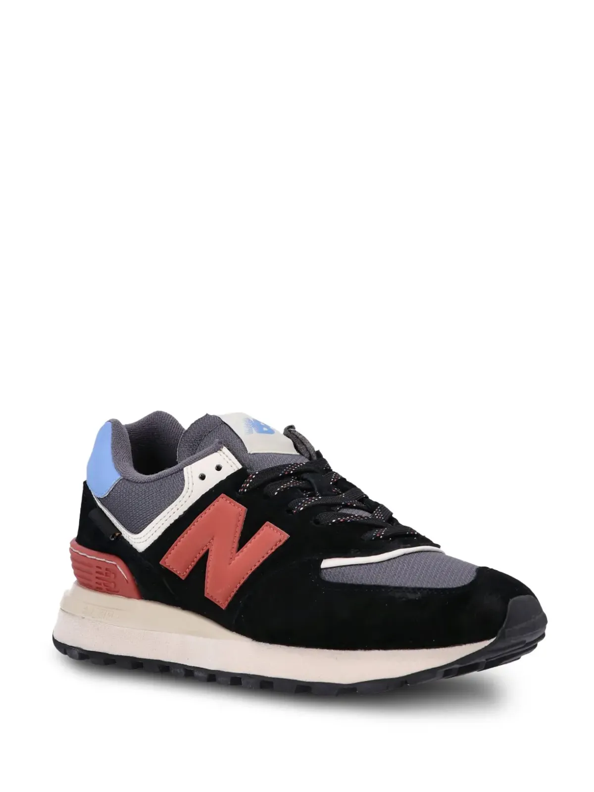New Balance 574 パネルドスニーカー ブラック - 画像2