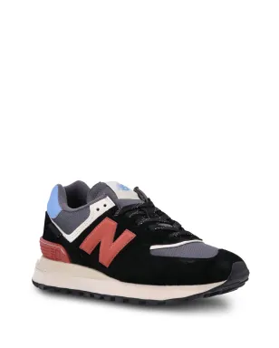 New Balance 574 パネルドスニーカー ブラック - サムネイル2