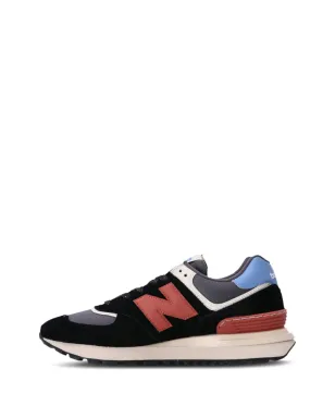 New Balance 574 パネルドスニーカー ブラック - サムネイル3