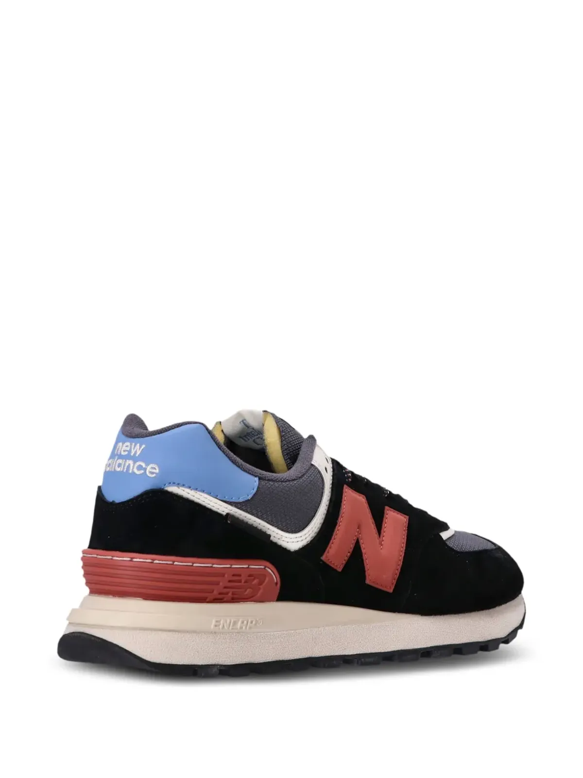 New Balance 574 パネルドスニーカー ブラック - 画像4
