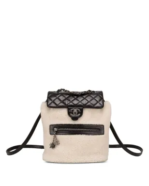 CHANEL ビンテージ Mountain shearling バックパック - ブラック - サムネイル1