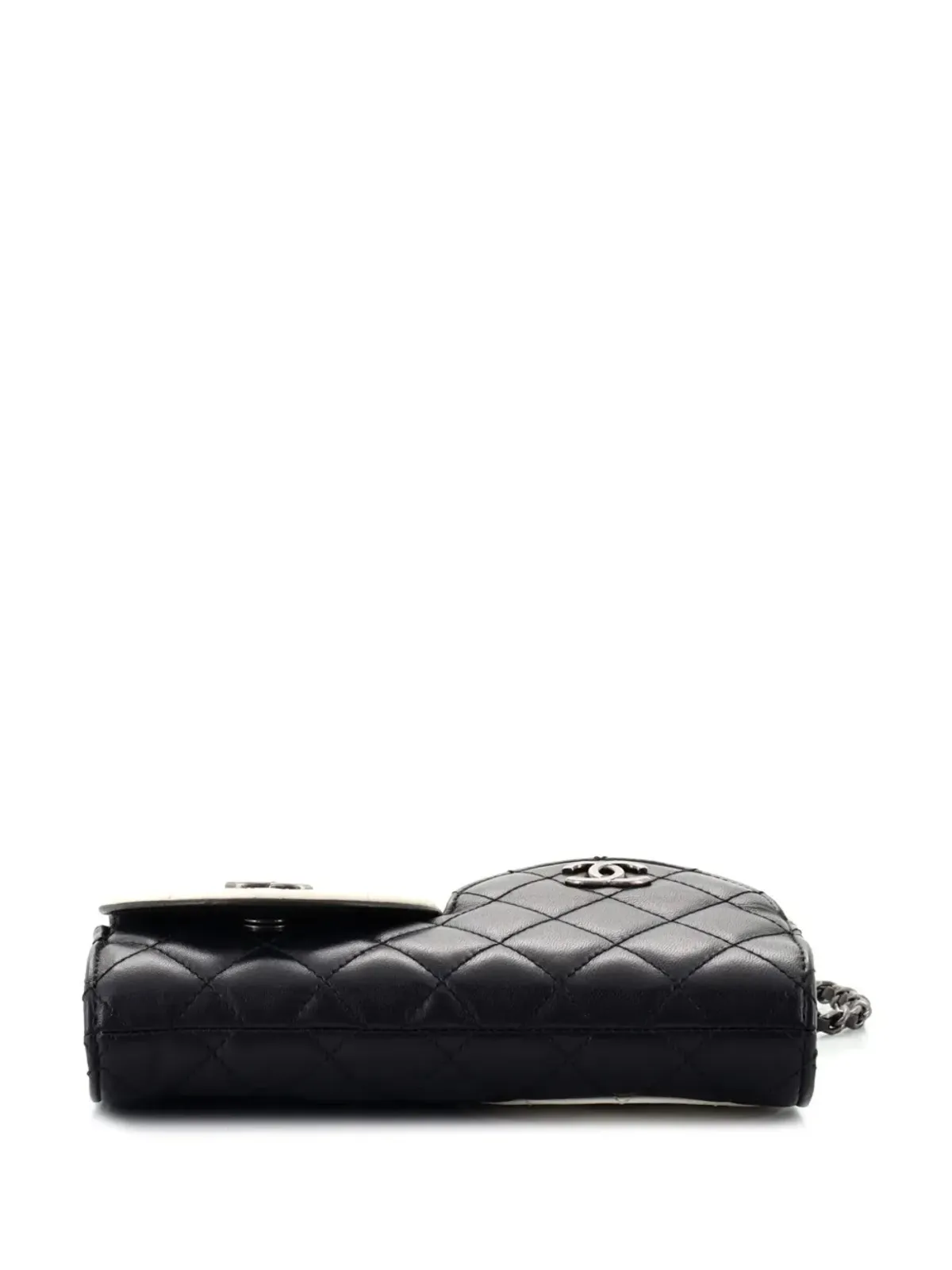 CHANEL ビンテージ 2016 Yin Yang チェーン付きウォレット - ブラック - 画像4
