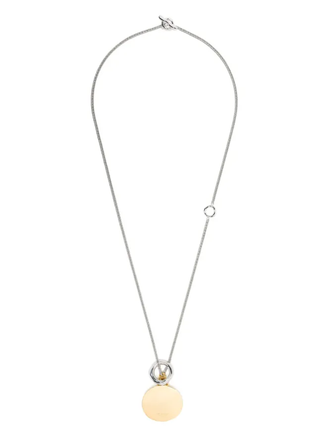 Jil Sander Jil Sander ツートーン刻印入り ネックレス - イエローの商品画像