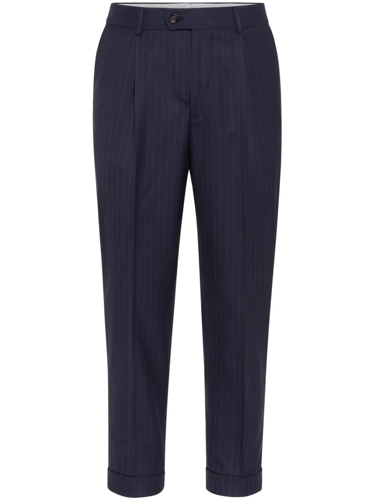 Brunello Cucinelli テーパードパンツ（ウール） ブルー - 画像1