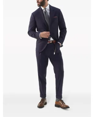 Brunello Cucinelli テーパードパンツ（ウール） ブルー - サムネイル2