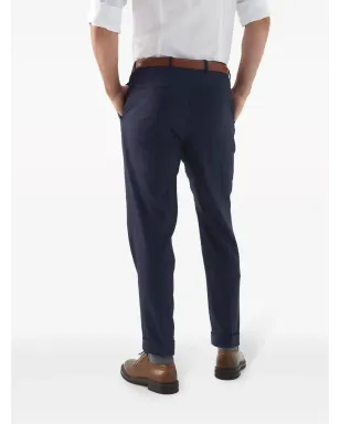 Brunello Cucinelli テーパードパンツ（ウール） ブルー - サムネイル4