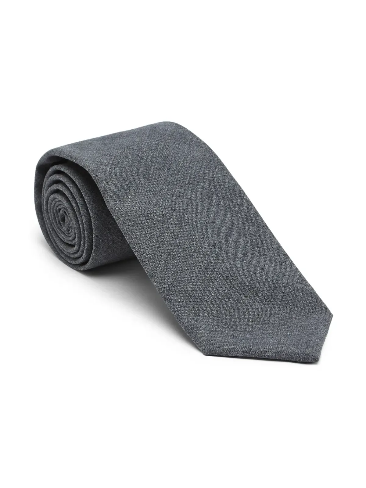 Brunello Cucinelli ヴァージンウール ネクタイ グレー - 画像3