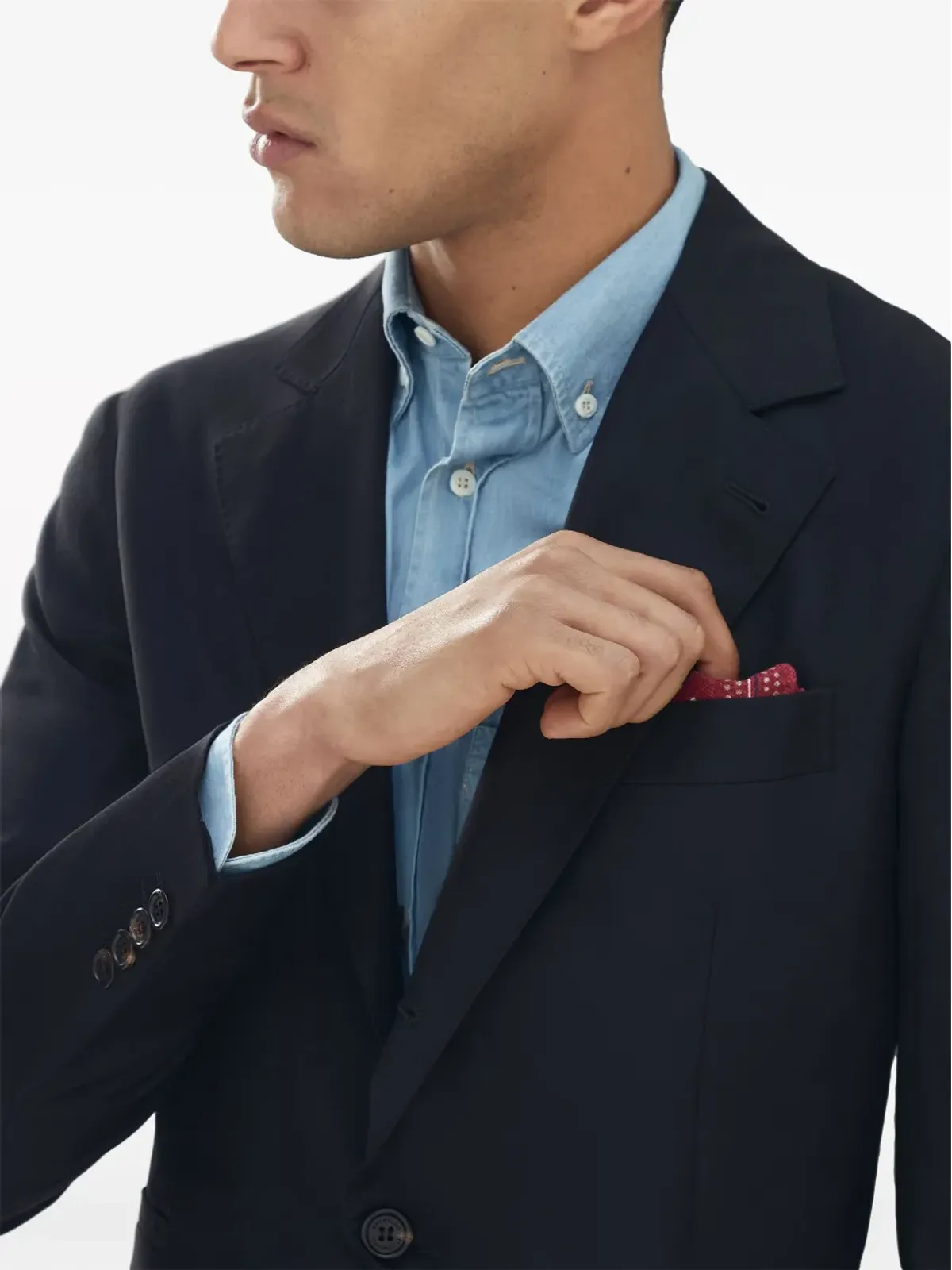 Brunello Cucinelli テーラード ウール ブレザー ブラック - 画像5