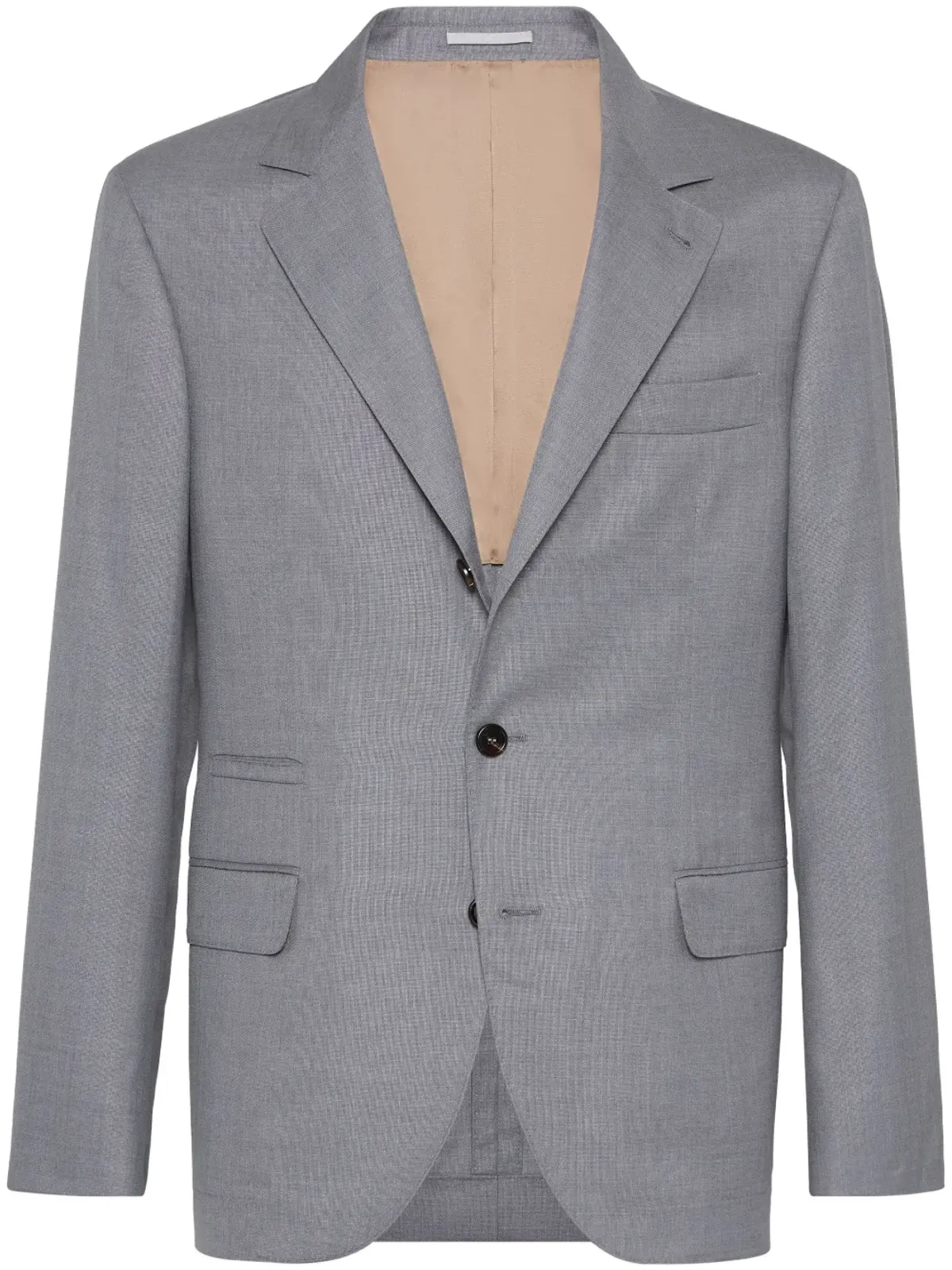 Brunello Cucinelli シングルブレスト スーツブレザー - グレー - 画像1