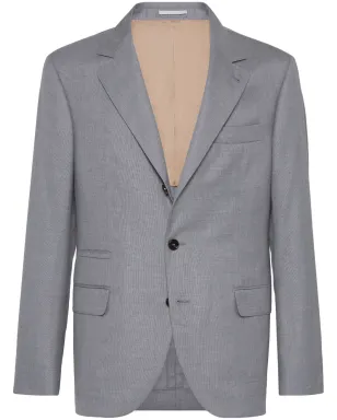 Brunello Cucinelli シングルブレスト スーツブレザー - グレー - サムネイル1